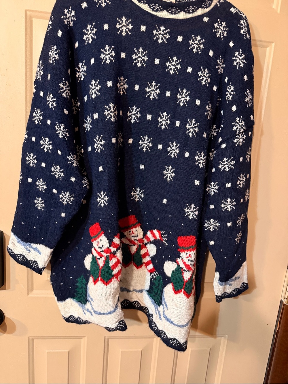 1980's Nutcracker Joyful Snowmen Christmas Sweater Made in the USA